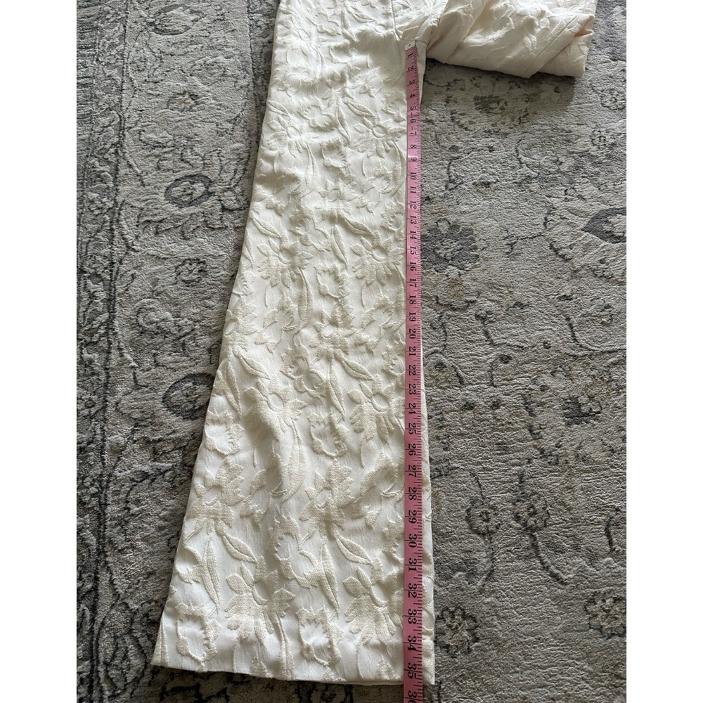 Alexis Sz XS Venetia Strapless Wide Leg Jumpsuit Floral Jacquard *NO BELT NWT - Picture 10 of 11